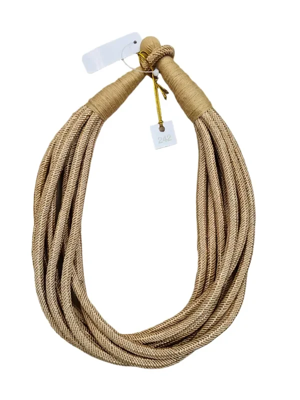 Necklaces Slub 8-strand (tan) NK189