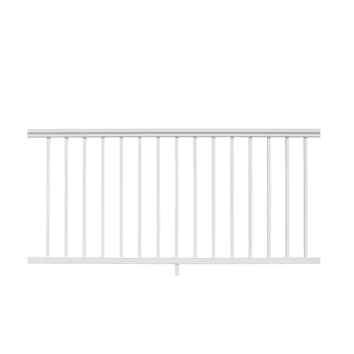 NewTechWood Allure 72 in. x 42 in. White Aluminum Preassembled Railing Kit