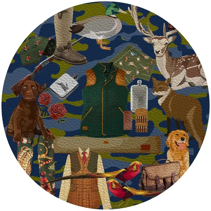 Nicolette Mayer Collection – Gentlemen’s Pebbled Leather Coaster