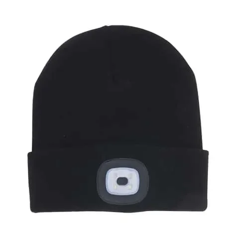 Night Scout Rechargeable LED Beanie Black One Size Fits Most