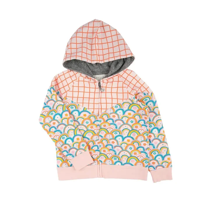 Niki Hoodie Double Rainbow