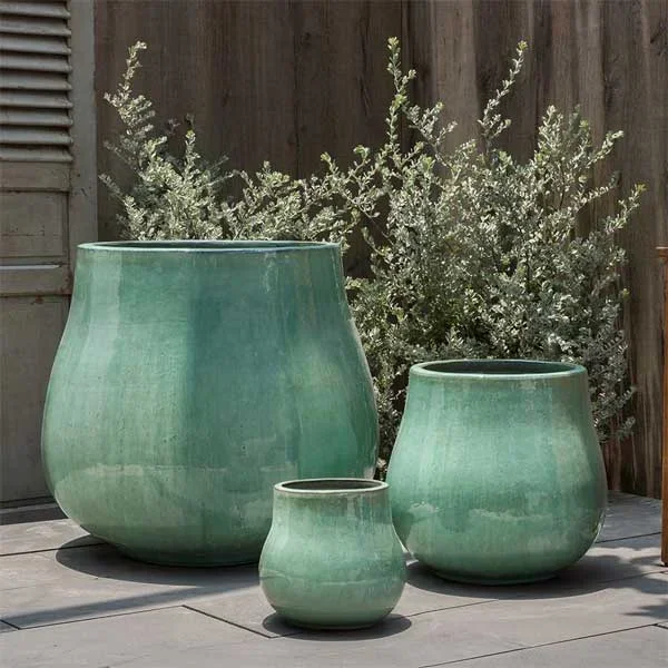 Nimbus Planter – Sea Green – S/3 Campania International