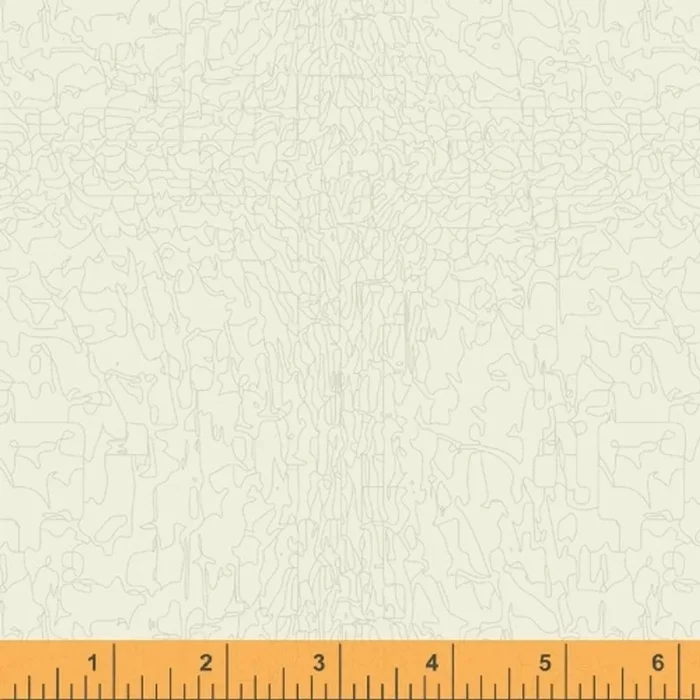 NOBLE GRAY ‘PAINT’ PATTERN ON OFF WHITE FABRIC – 51577-6 – Pottery – The Quilting Cowboy – Windham Fabrics