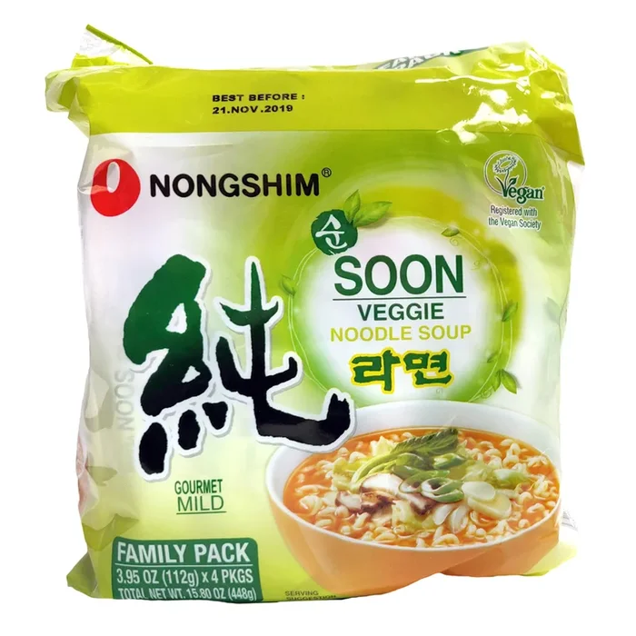 農心蔬菜麵 – Nongshim Soon Veggie Noodles 4-ct