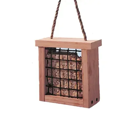 North States Wild Bird 1 lb Wood Suet Bird Feeder 2 ports