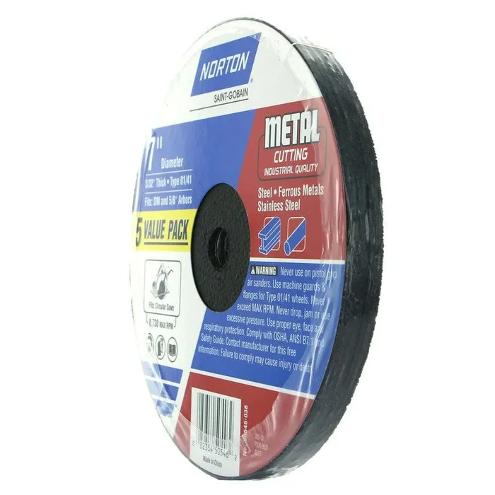 Norton Bluefire 5-Pack Bonded Abrasive 7-in Cut-off Wheel