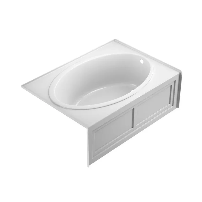 NOVA 60 in. x 42 in. Acrylic Right-Hand Drain Alcove Rectangular Soaking Bathtub in White