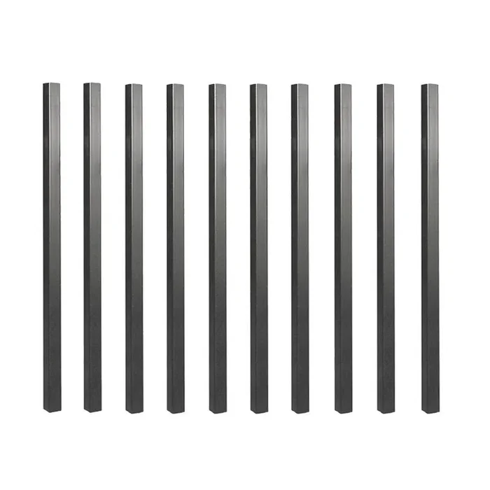 NUVO IRON 26 in. x 3/4 in. Galvanized Square Balusters (10-Pack)