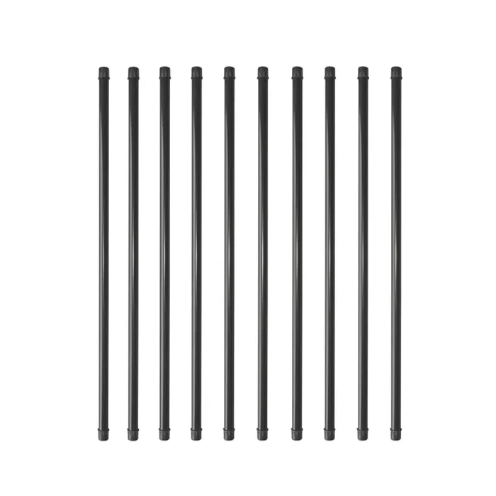 Nuvo Iron 3/4-in x 36-in Black Powder Coated Galvanized Steel Round Deck Baluster