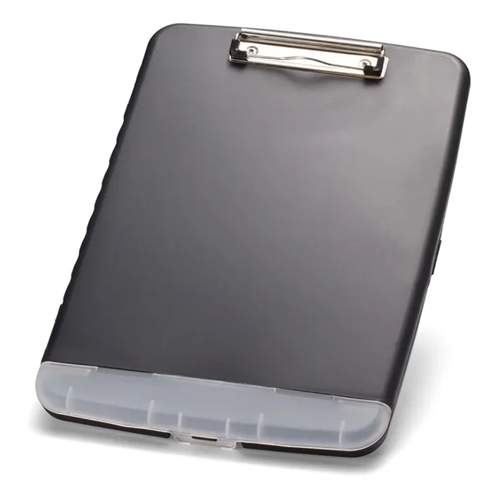 Officemate Slim Clipboard Storage Box Charcoal