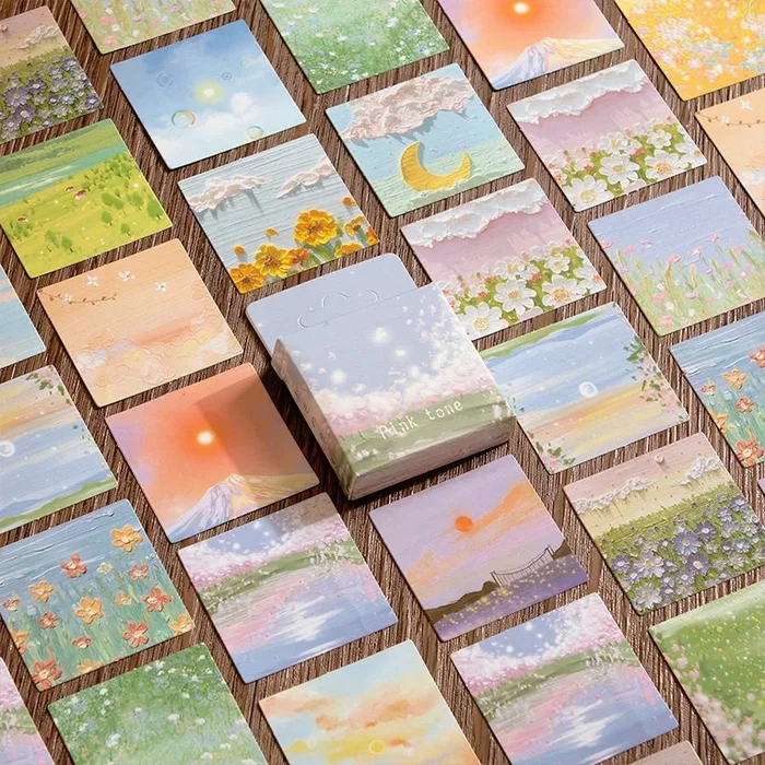 Oil Painting and Sky Landscape Stickers