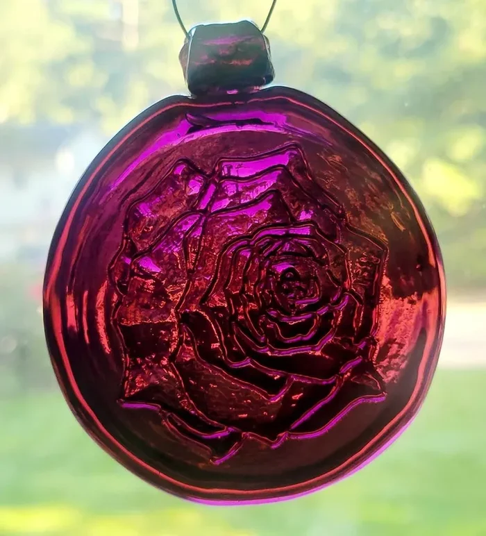 Old Hancock Rose Suncatcher