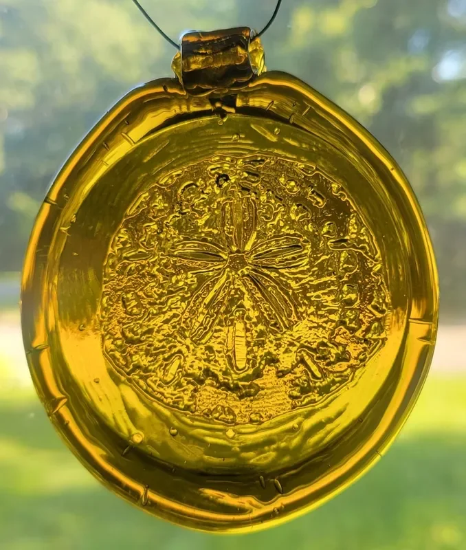 Old Hancock Sand Dollar Suncatcher