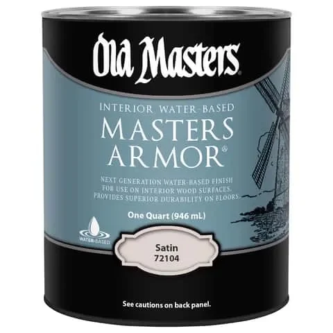 Old Masters Masters Armor Satin Clear Water-Based Floor Finish 1 qt