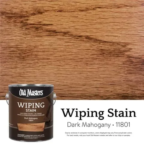 Old Masters Semi-Transparent Dark Mahogany Oil-Based Wiping Stain 1 gal