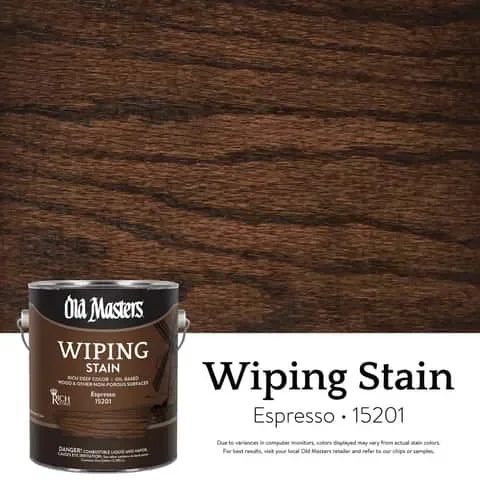 Old Masters Semi-Transparent Espresso Oil-Based Wiping Stain 1 gal