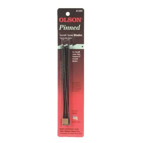 Olson 5 in. Carbon Steel Scroll Saw Blade 10 TPI 6 pk