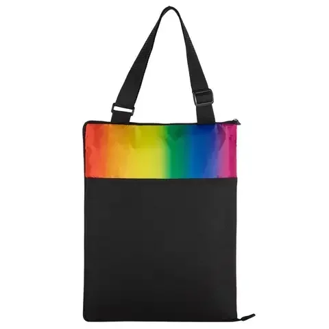 Oniva Vista Rainbow Picnic Blanket and Tote Polyester 1 pk