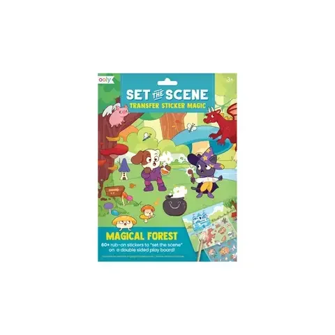 OOLY Set The Scene Transfer Stickers Magic Multicolored 60 pc