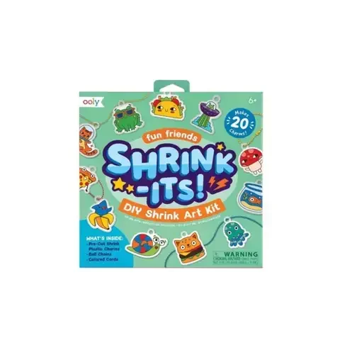 OOLY Shrink-its Fun Friends Shrink Art Kit Assorted 54 pc