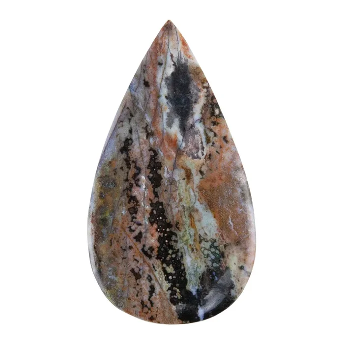 Opalwood – Pear Cabochon 49mm x 26mm – Pkg/1