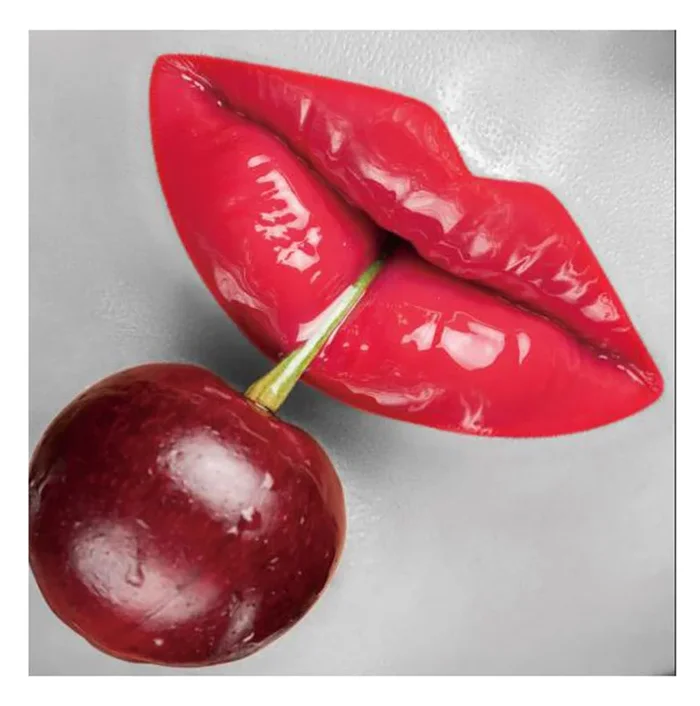 Oppidan Home “Cherry Lips” Acrylic Wall Art 40″H X 40″W Multicolor Acrylic