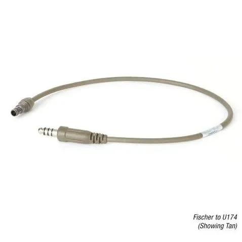 Ops-Core AMP U174 Downlead Cable | Monaural, Stereo & Mono-Binaural