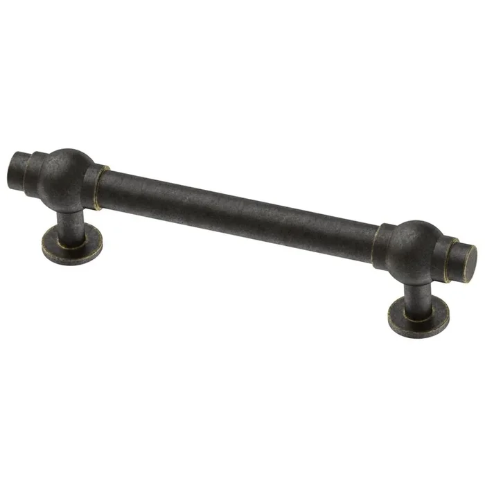 Opulent Round 3-3/4 in. (96mm) Center-to-Center Warm Chestnut Drawer Pull