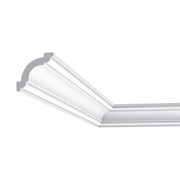 ORAC DECOR 1-7/8 in. x 1-7/8 in. x 78-3/4 in. Primed White Plain Polystyrene Crown Moulding (4-Pack)