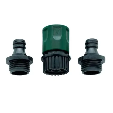 Orbit 3/4 in. Plastic Threaded 2 Male/1 Female Quick Connector Hose Set
