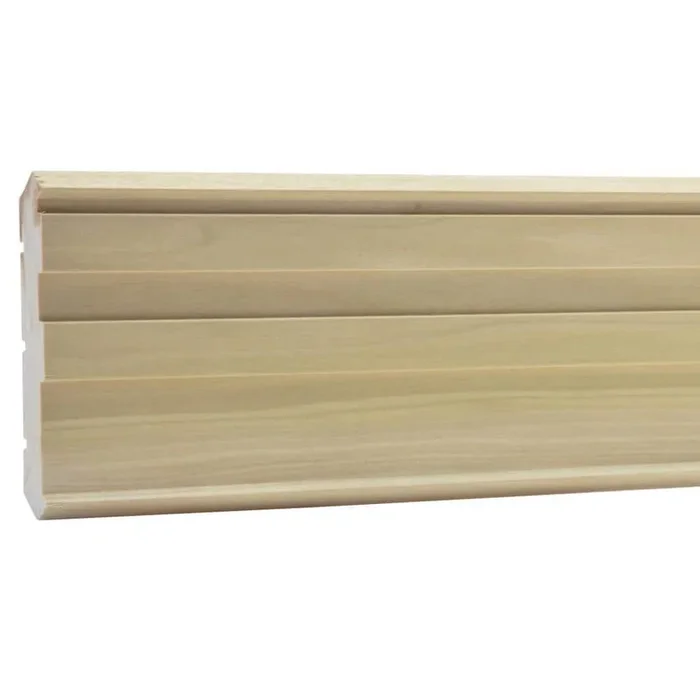 Ornamental Mouldings .625 in. D x 4.5 in. W x 92 in. L Unfinished Poplar Wood Beckett Crown Moulding
