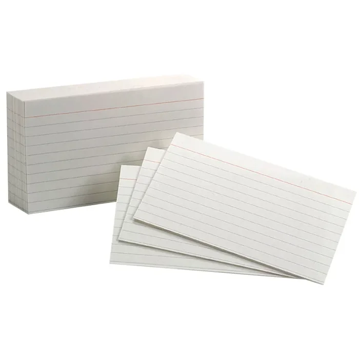 Oxford Ruled Index Cards 10Pks/100Ea 3X5 White