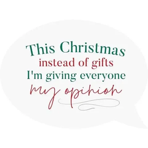 P Graham Dunn Multicolored This Christmas Instead of Gifts I’m Giving Everyone Sign 4.25 in.