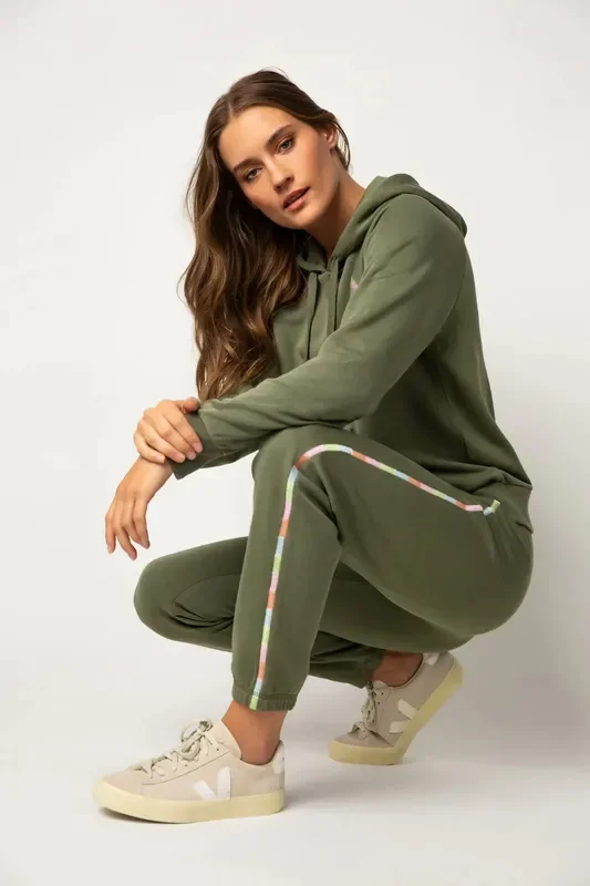P.J. Salvage – Positive Vibes Jogger Set – Pine