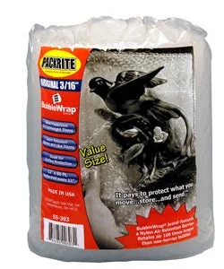 PackRite Bubble Wrap 3/16 Original Size Bubble 12 x 60 Feet Roll
