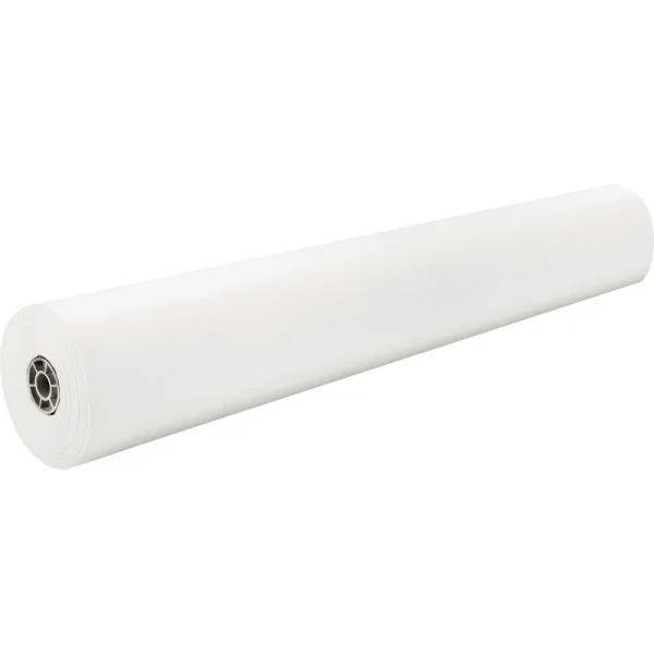 Pacon Rainbow Duo-Finish Kraft Paper Roll, 36″ X 1000′, White