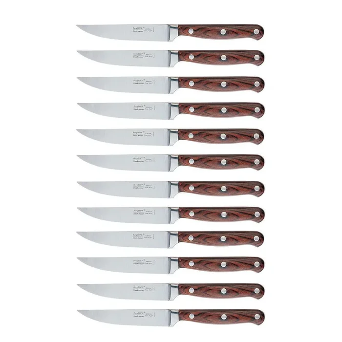 Pakka Wood 12-Piece Stainless Steel Steak Knife set