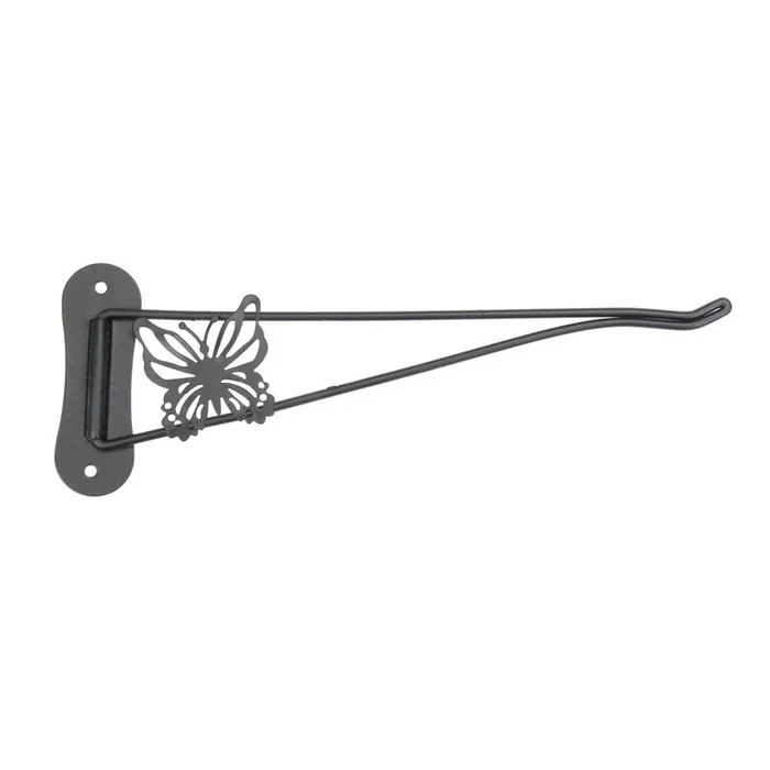 Panacea Black Metal Butterfly Plant Hook
