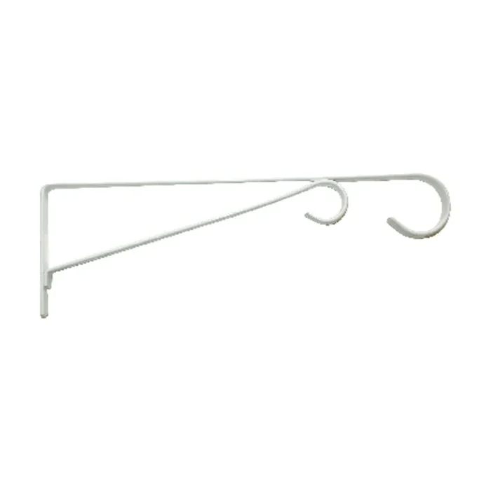Panacea White Steel 12 in. H Straight w/Loop Plant Hook