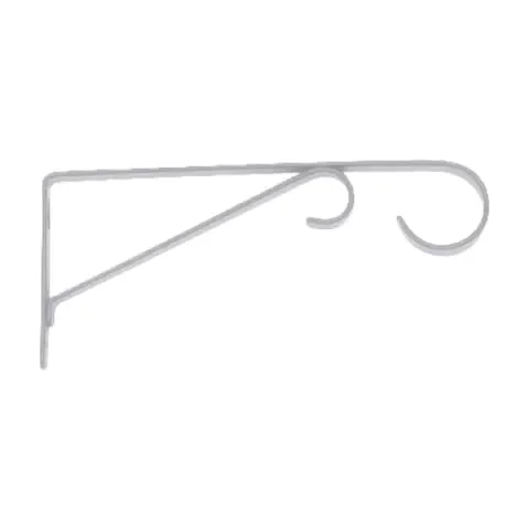 Panacea White Steel 9 in. H Straight w/Loop Plant Hook 1 pk