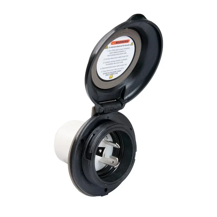 PARK POWER 30 AMP INLET BLK