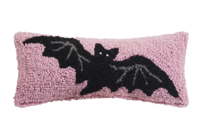 Pastel Bat Halloween Hook Pillow