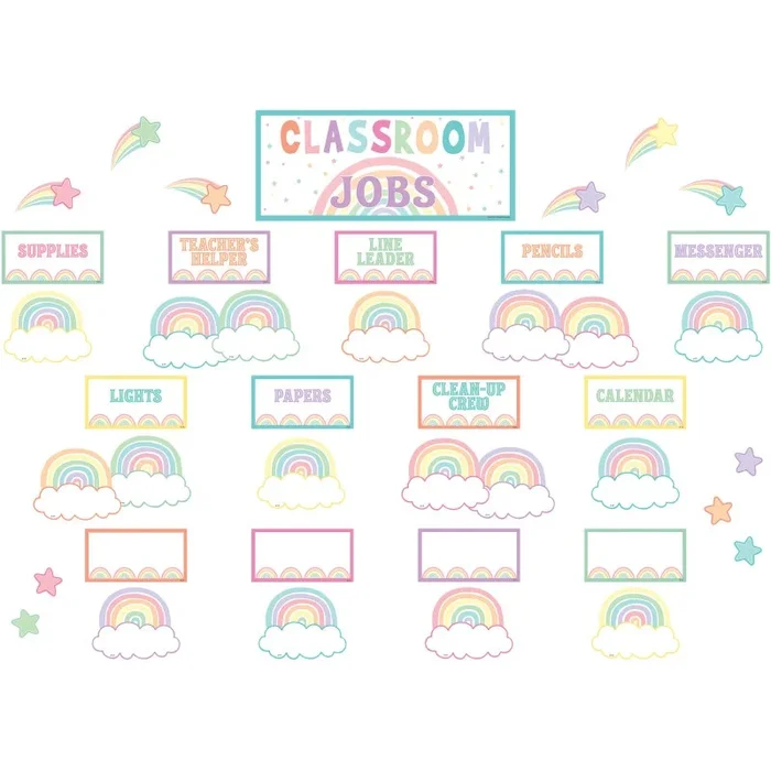 Pastel Pop Classroom Job Mini BBS