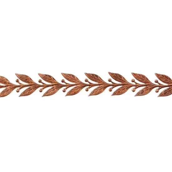 Patterned Wire – Copper – Leaves #5 22 gauge Dead Soft – 6″ Min