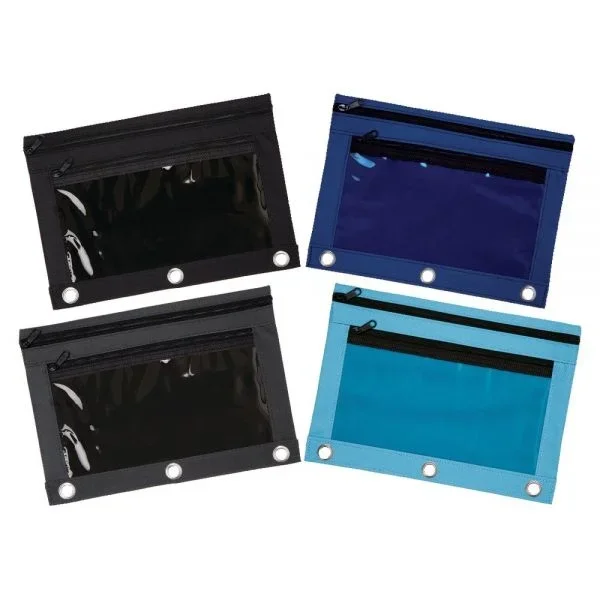 Pencil Pouch With Clear Window, 7″ X 9 3/4″, Assorted Colors
