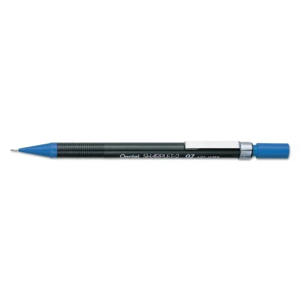 Pentel Sharplet-2 Mechanical Pencil, 0.7 Mm, Hb (#2), Black Lead, Dark Blue Barrel