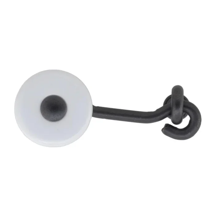 Perennial 2-1/2 in. White Ceramic and Oil-Rubbed Bronze Cabinet Latch