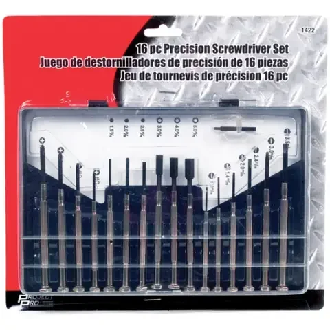 Performance Tool Project Pro Precision Screwdriver Set 16 pc