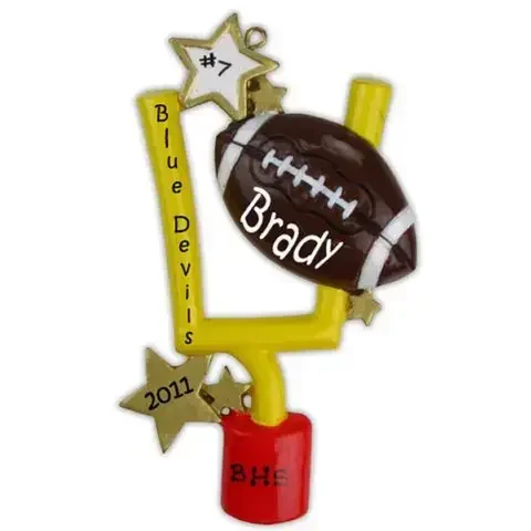 Personalizable Football Ornament