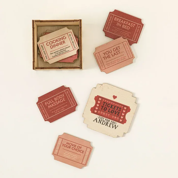 Personalized Ticket to Love Box